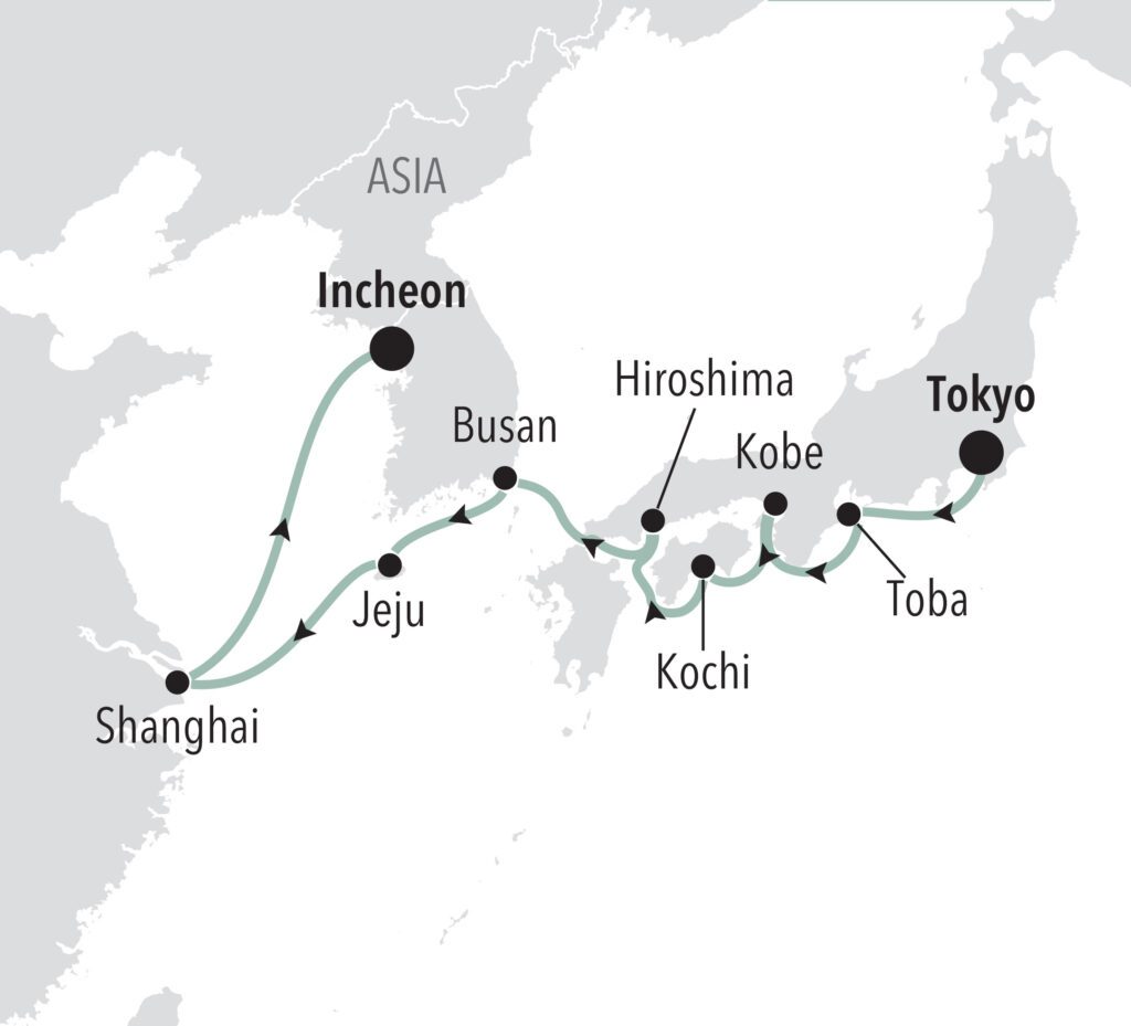 Silversea Tokyo to Incheon (Seoul)