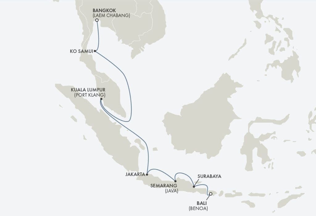 Regent Seven Seas Bangkok to Bali