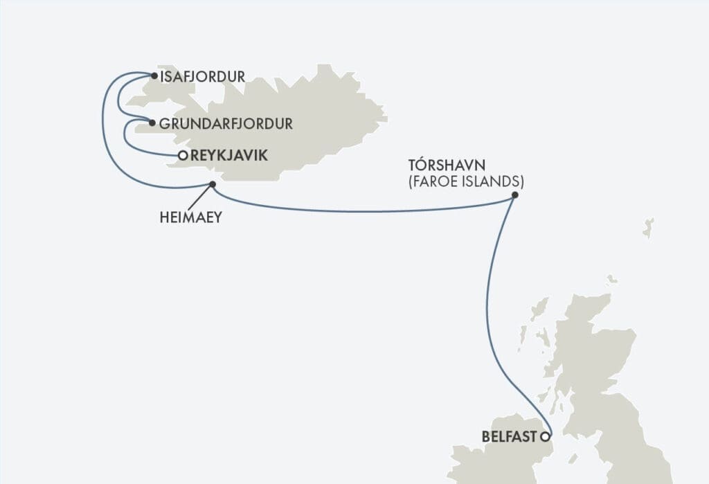 Regent Seven Seas Belfast to Reykjavik