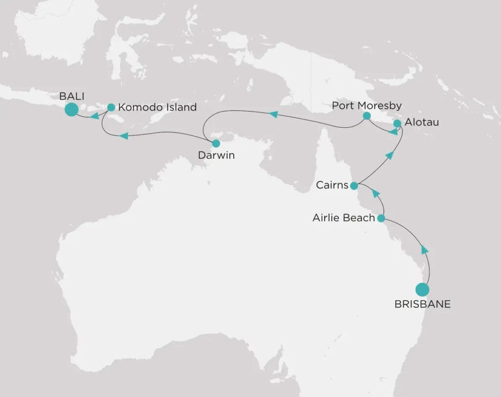 Brisbane to Bali on Crystal