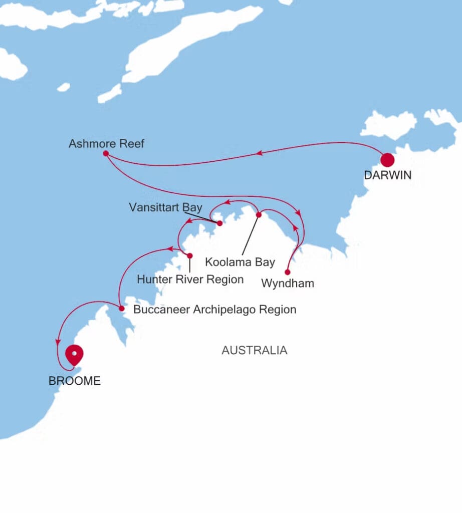 Silversea Darwin to Broome