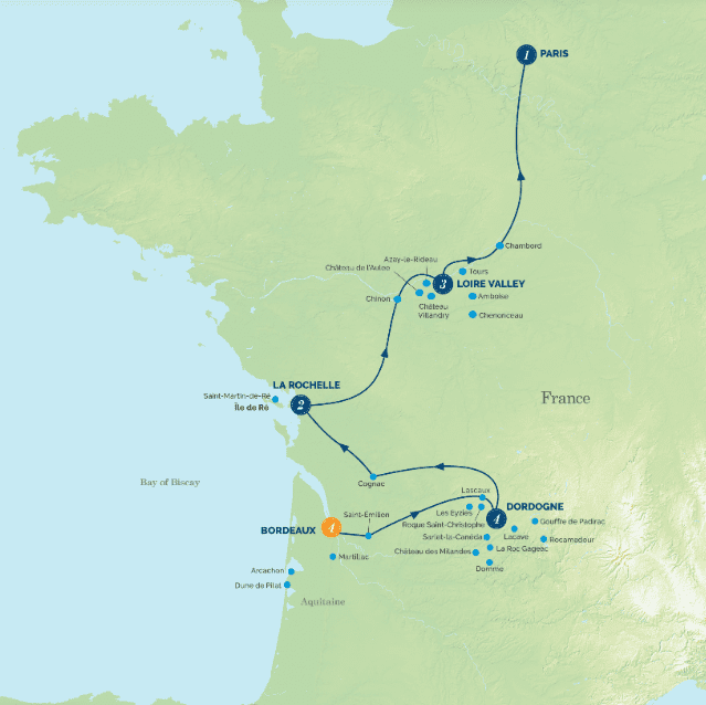 Albatross Tours Bordeaux to Paris
