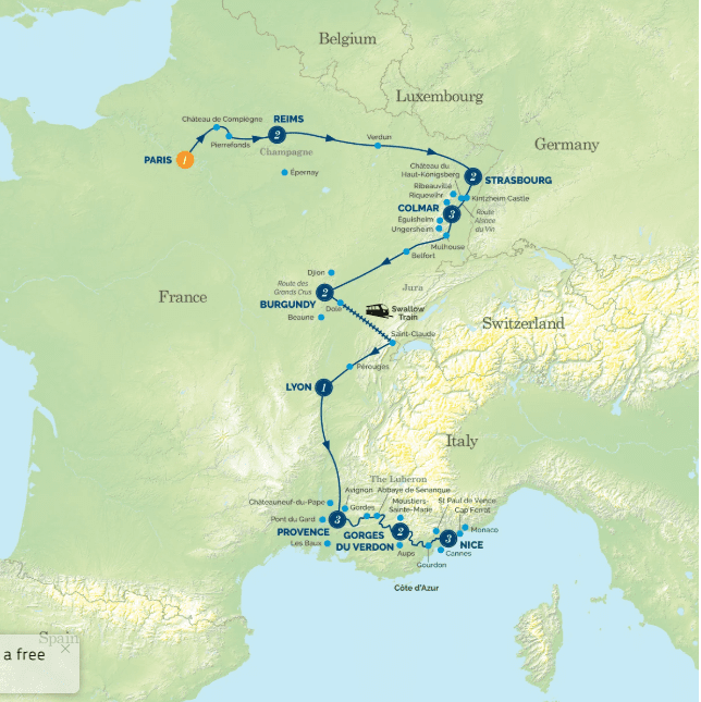 Albatross Paris to Nice