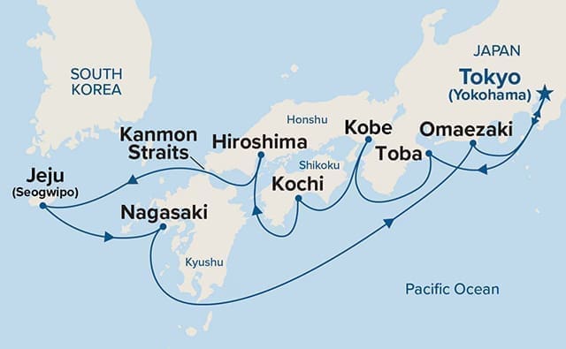 Princess Japan Explorer Map
