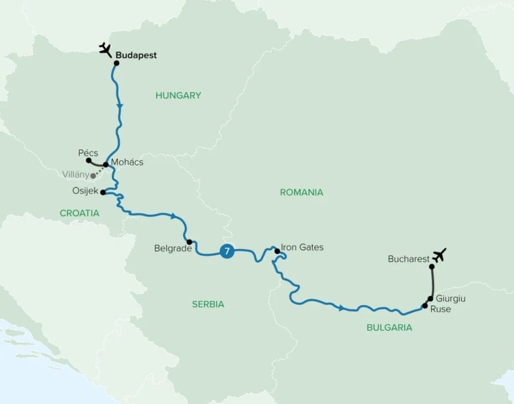 Budapest to Bucharest River Cruise
